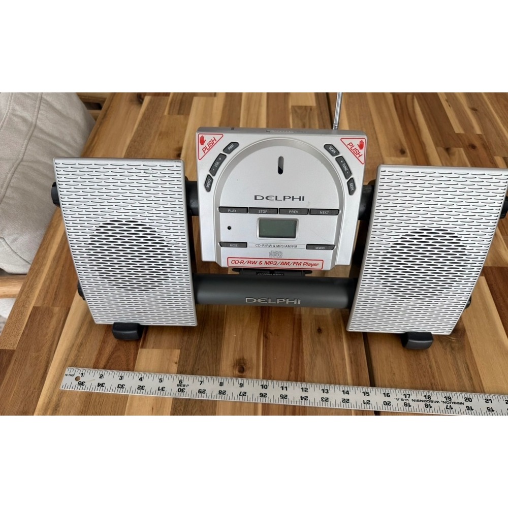 Delphi SA10034 CD Audio System MP3 AM FM Radio‎ XM Satellite Radio Dock Silver
